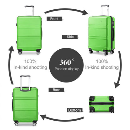 Green sculpted suitcase detail