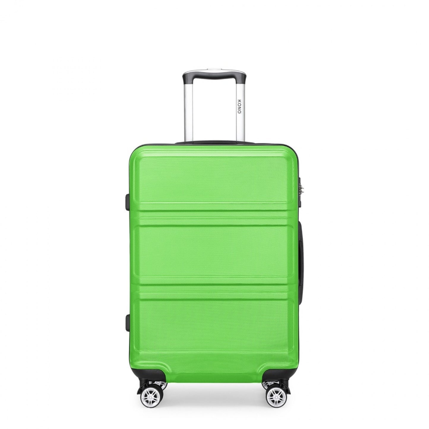 Green sculpted suitcase view