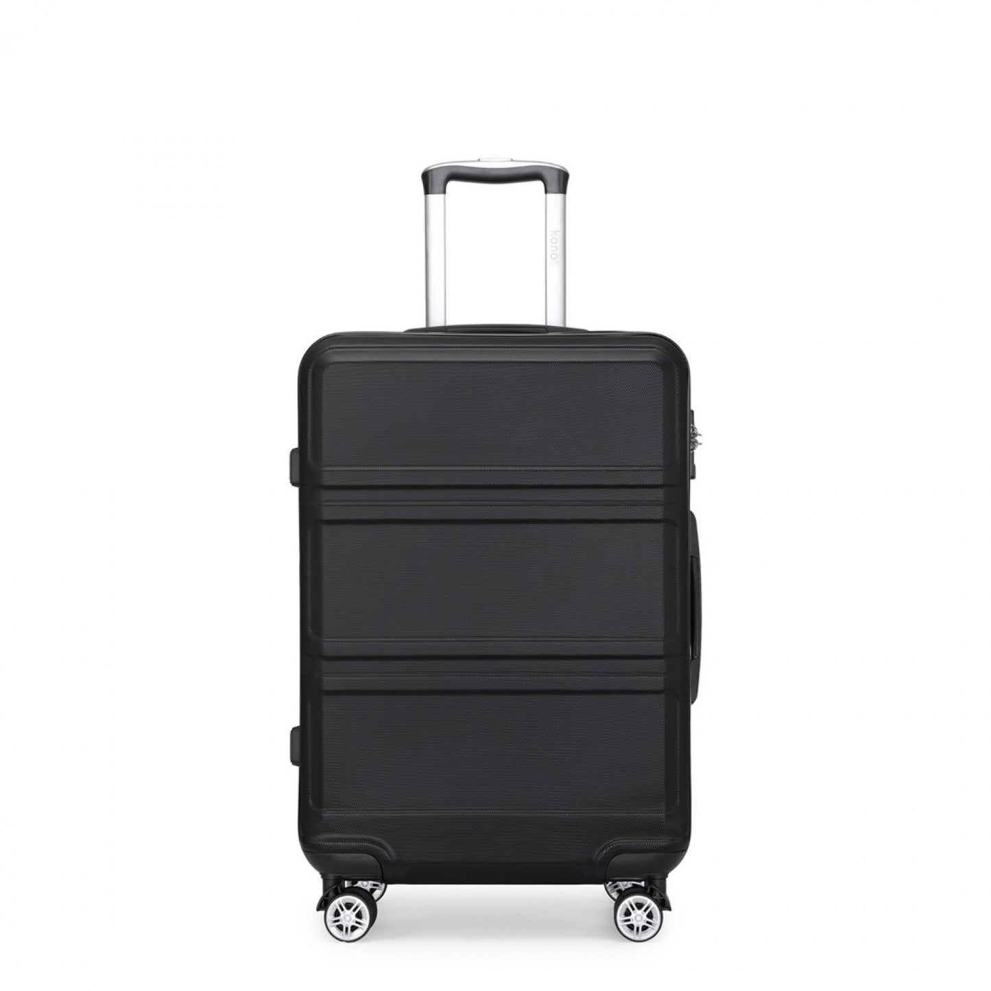 Black sculpted suitcase view