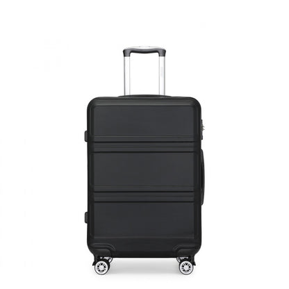 Black sculpted suitcase view