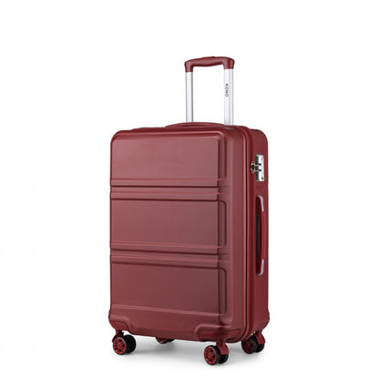 Kono ABS Sculpted Horizontal Design Cabin Luggage (K1871-1L)