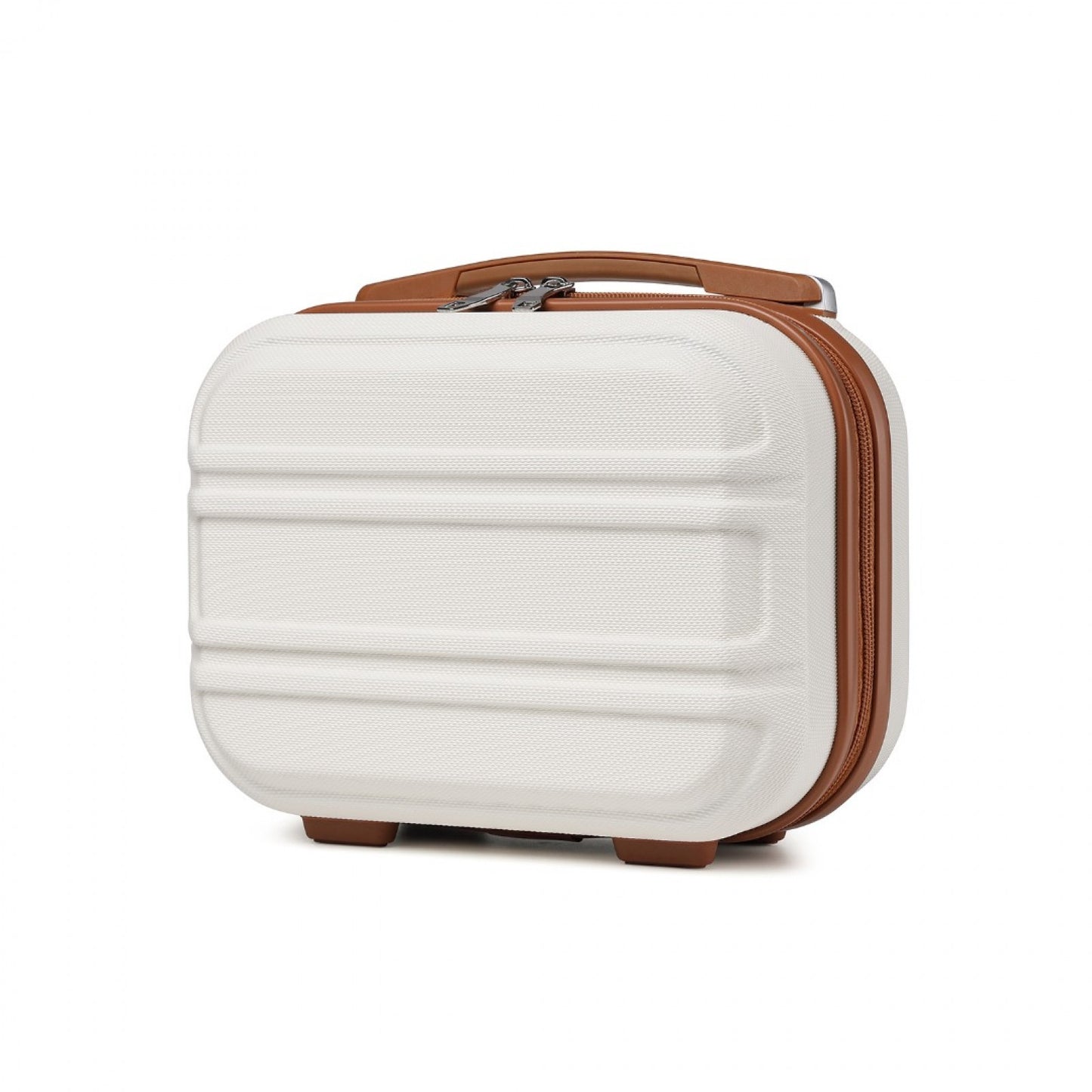 Kono Lightweight Hard Shell ABS Vanity Case (K1871-1L) - Cream