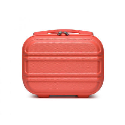 Kono Lightweight Hard Shell ABS Vanity Case (K1871-1L) - Coral