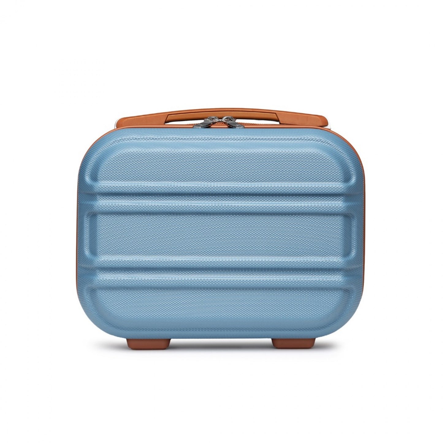 Kono Lightweight Hard Shell ABS Vanity Case (K1871-1L) - Grayish Blue & Brown