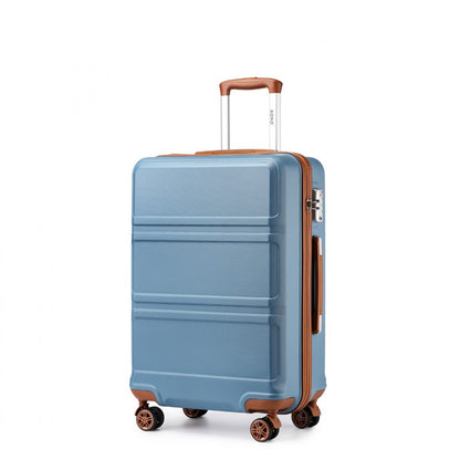Kono ABS Sculpted Horizontal Design Cabin Luggage (K1871-1L)