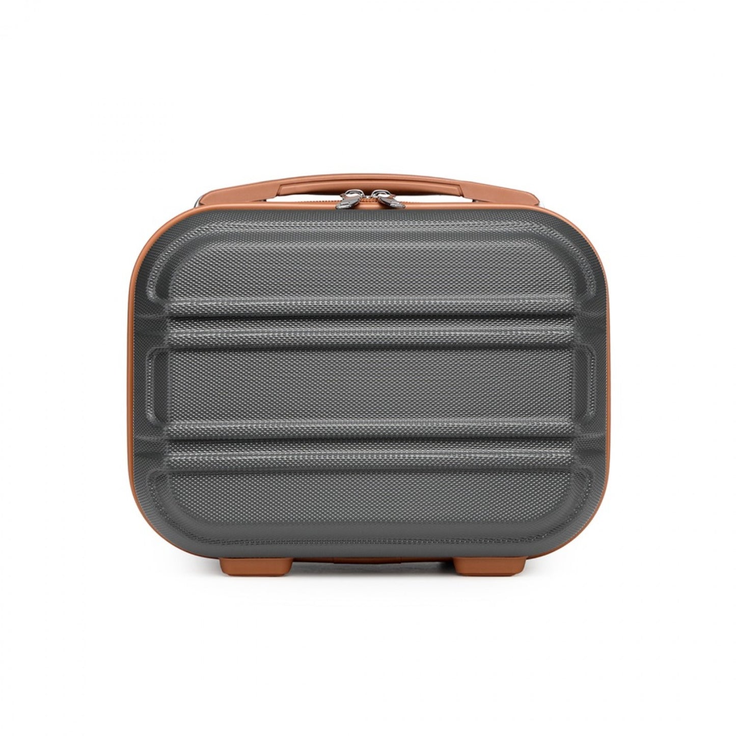 Kono Lightweight Hard Shell ABS Vanity Case (K1871-1L) - Grey & Brown