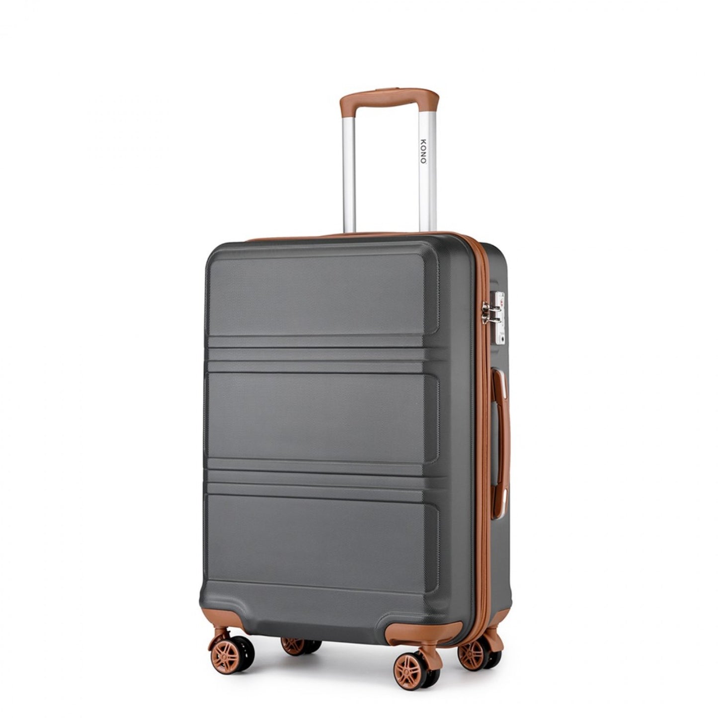 Kono ABS Sculpted Horizontal Design Cabin Luggage (K1871-1L)