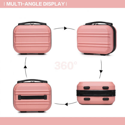 Kono Lightweight Hard Shell ABS Vanity Case (K1871-1L) - Nude