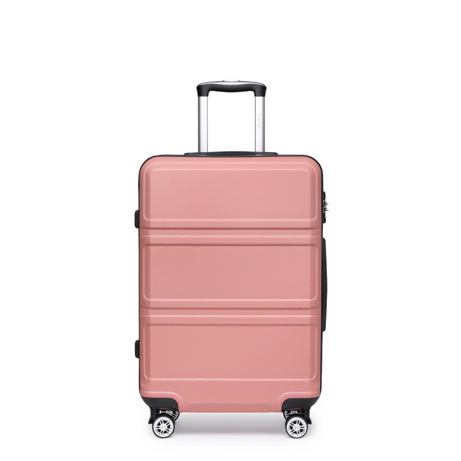 Kono ABS Sculpted Horizontal Design Cabin Luggage (K1871-1L) - Nude