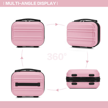 Kono Lightweight Hard Shell ABS Vanity Case (K1871-1L) - Pink