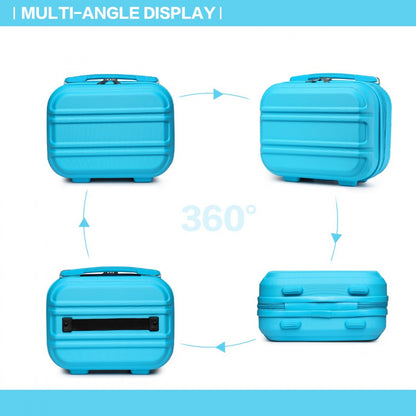Kono Lightweight Hard Shell ABS Vanity Case (K1871-1L) - Blue