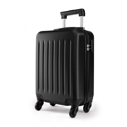 Kono ABS Hard Shell Luggage 4 Wheel Spinner Suitcase (K1872L) - Black