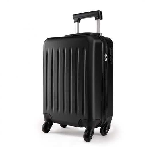 Kono ABS Hard Shell Luggage 4 Wheel Spinner Suitcase (K1872L) - Black