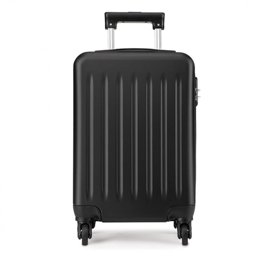 Kono ABS Hard Shell Luggage 4 Wheel Spinner Suitcase (K1872L) - Black