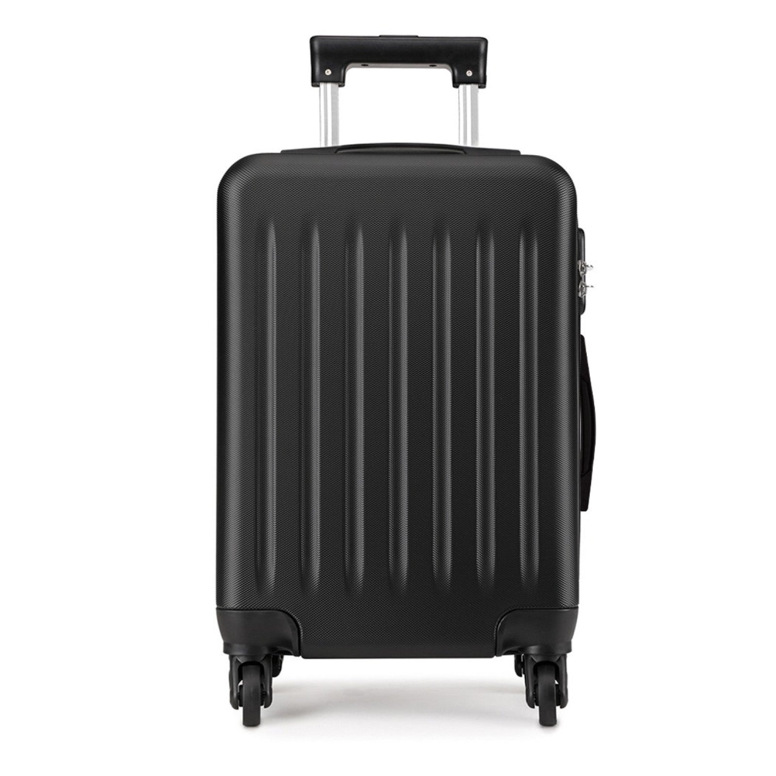 Kono ABS Hard Shell Luggage 4 Wheel Spinner Suitcase (K1872L) - Black