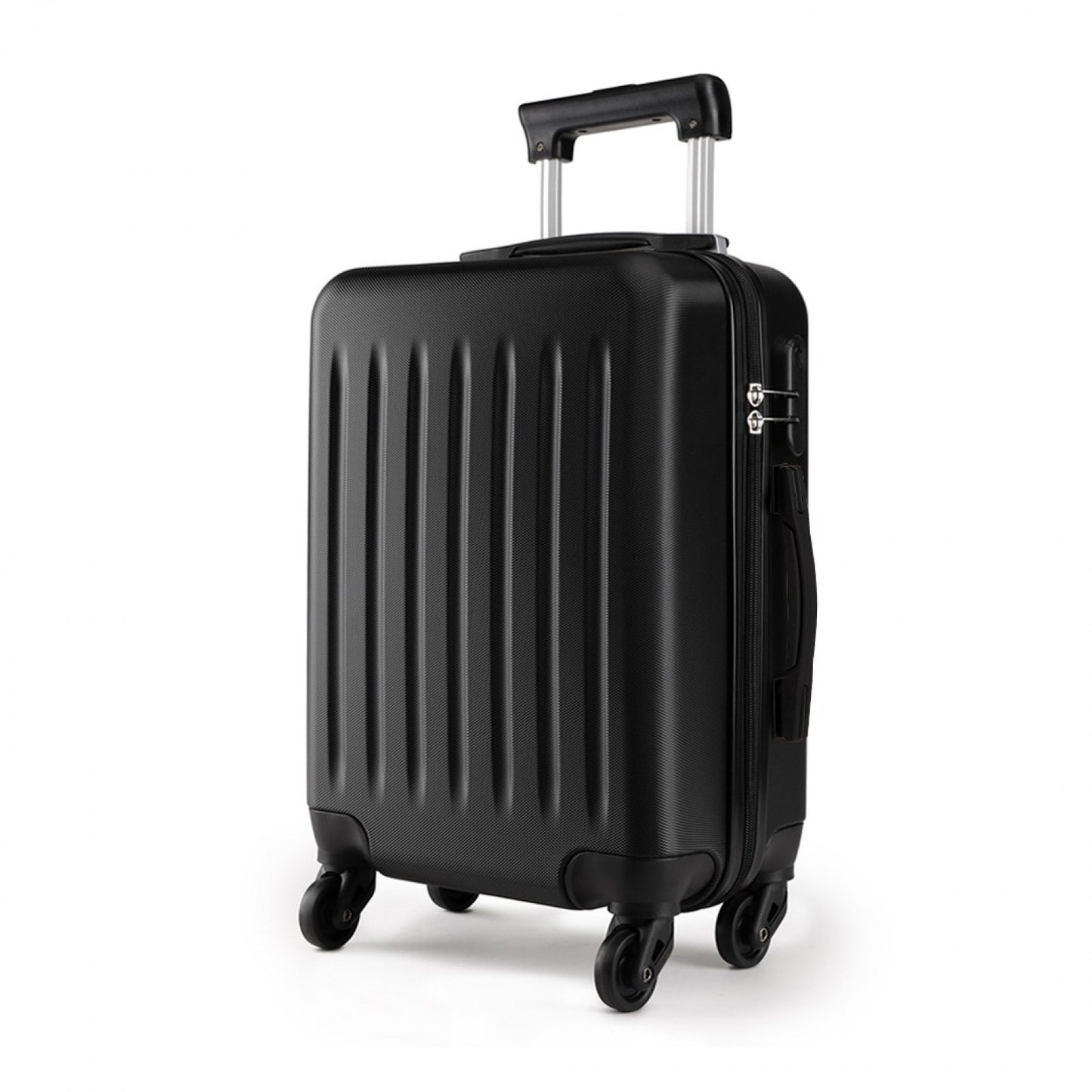 Kono ABS Hard Shell Luggage 4 Wheel Spinner Suitcase (K1872L) - Black