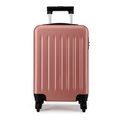 Kono ABS Hard Shell Luggage 4 Wheel Spinner Suitcase (K1872L) - Nude