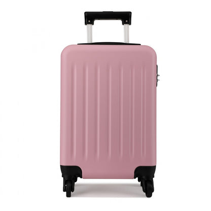 Kono ABS Hard Shell Luggage 4 Wheel Spinner Suitcase (K1872L) - Pink