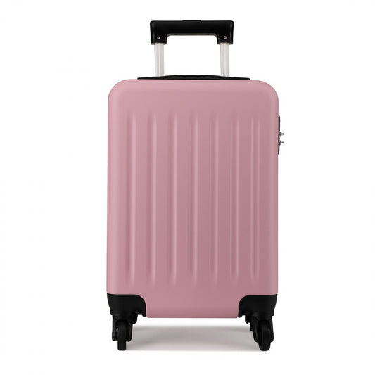 Kono ABS Hard Shell Luggage 4 Wheel Spinner Suitcase (K1872L) - Pink