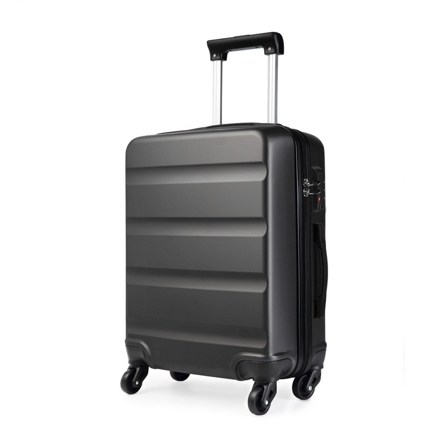 Kono Horizontal Design ABS Hard Shell Suitcase With TSA Lock (K1991-1L) - Grey