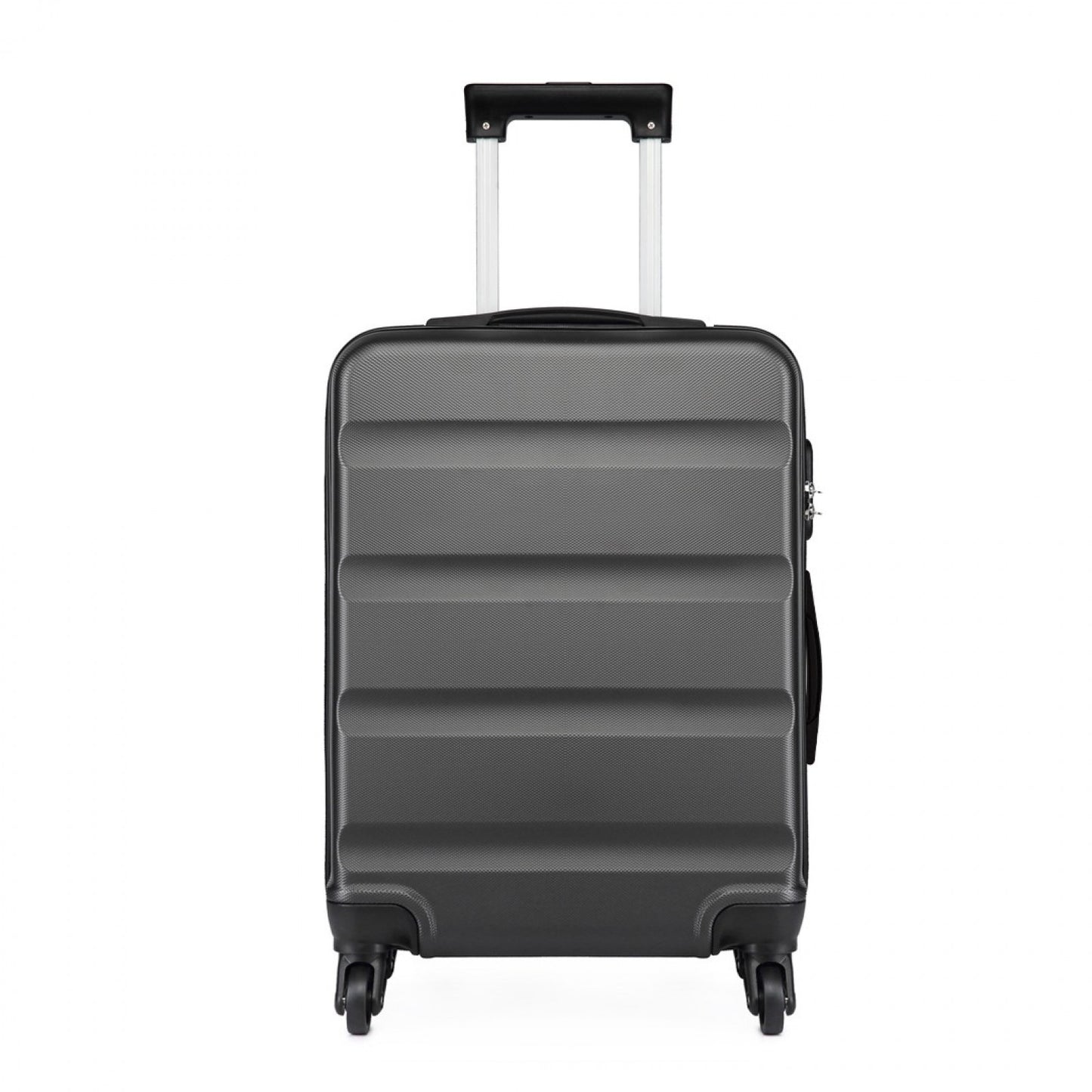 Kono Horizontal Design ABS Hard Shell Suitcase With TSA Lock (K1991-1L) - Grey