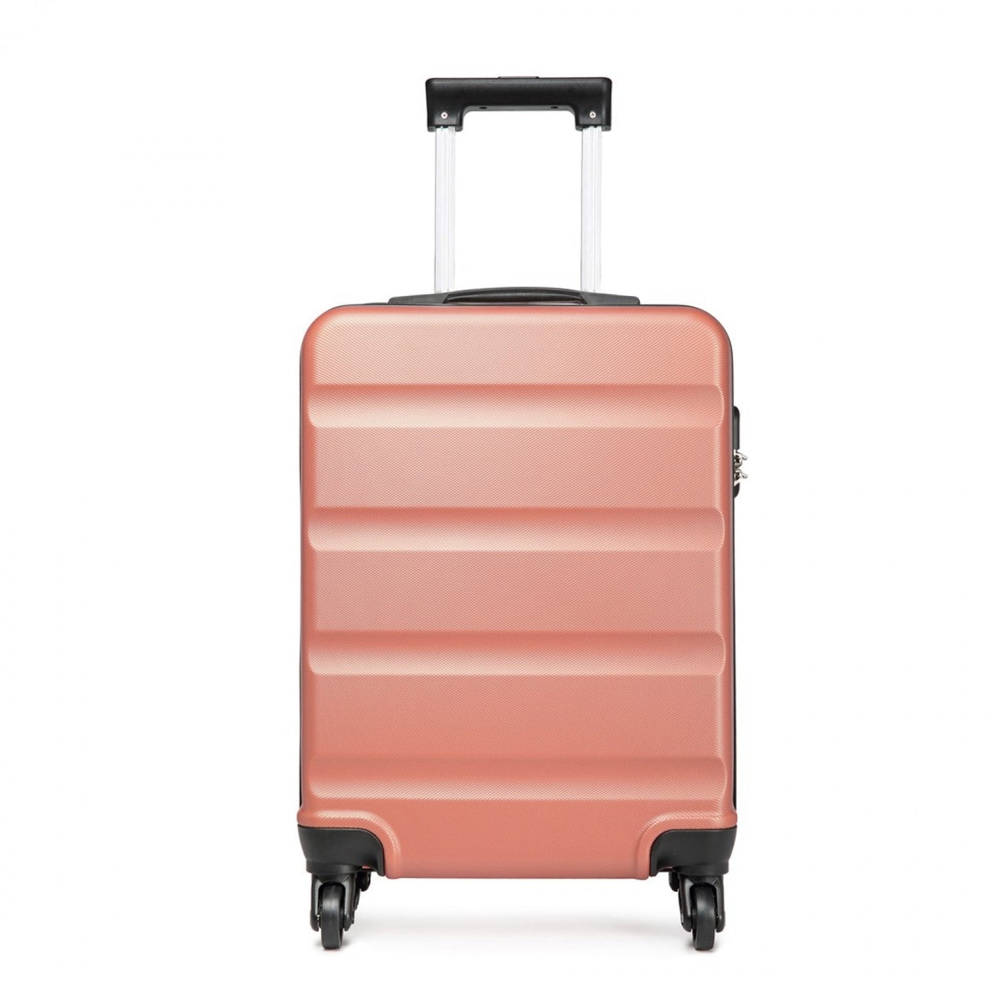 Kono Horizontal Design ABS Hard Shell Suitcase With TSA Lock (K1991-1L) - Nude