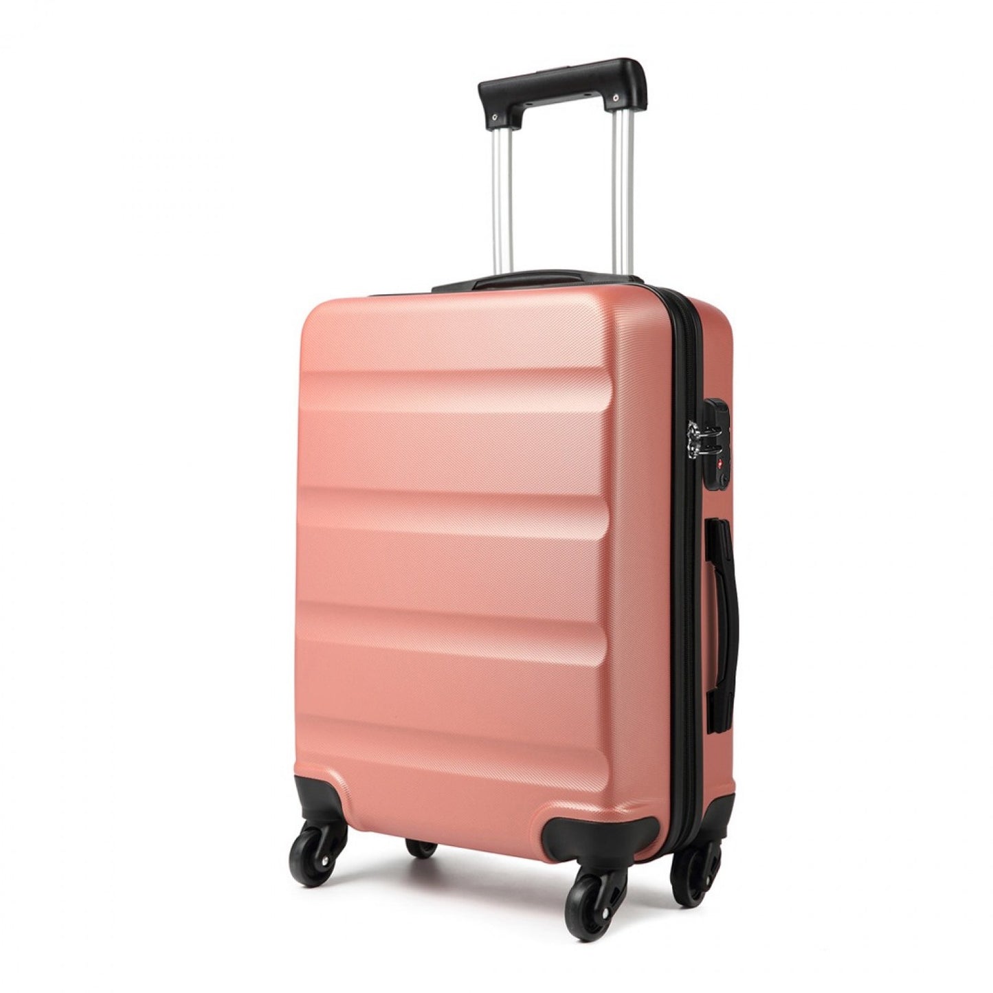 Kono Horizontal Design ABS Hard Shell Suitcase With TSA Lock (K1991-1L) - Nude