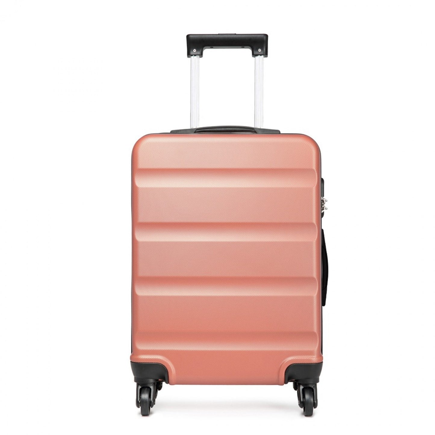 Kono Horizontal Design ABS Hard Shell Suitcase With TSA Lock (K1991-1L) - Nude