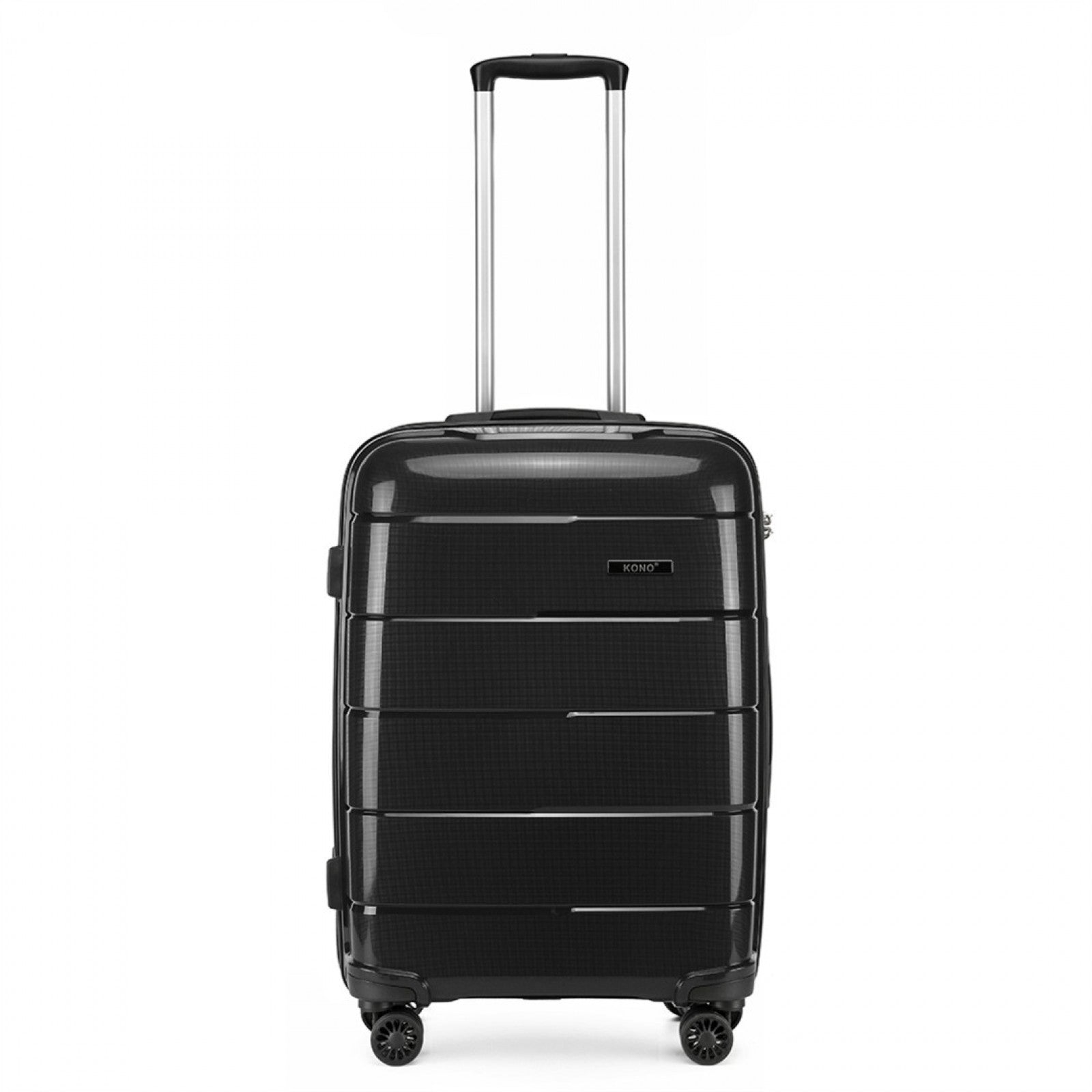 Kono Hard Shell PP Suitcase (K1997L) - Black