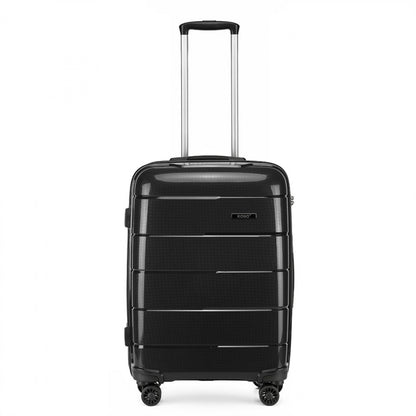 Kono Hard Shell PP Suitcase (K1997L) - Black