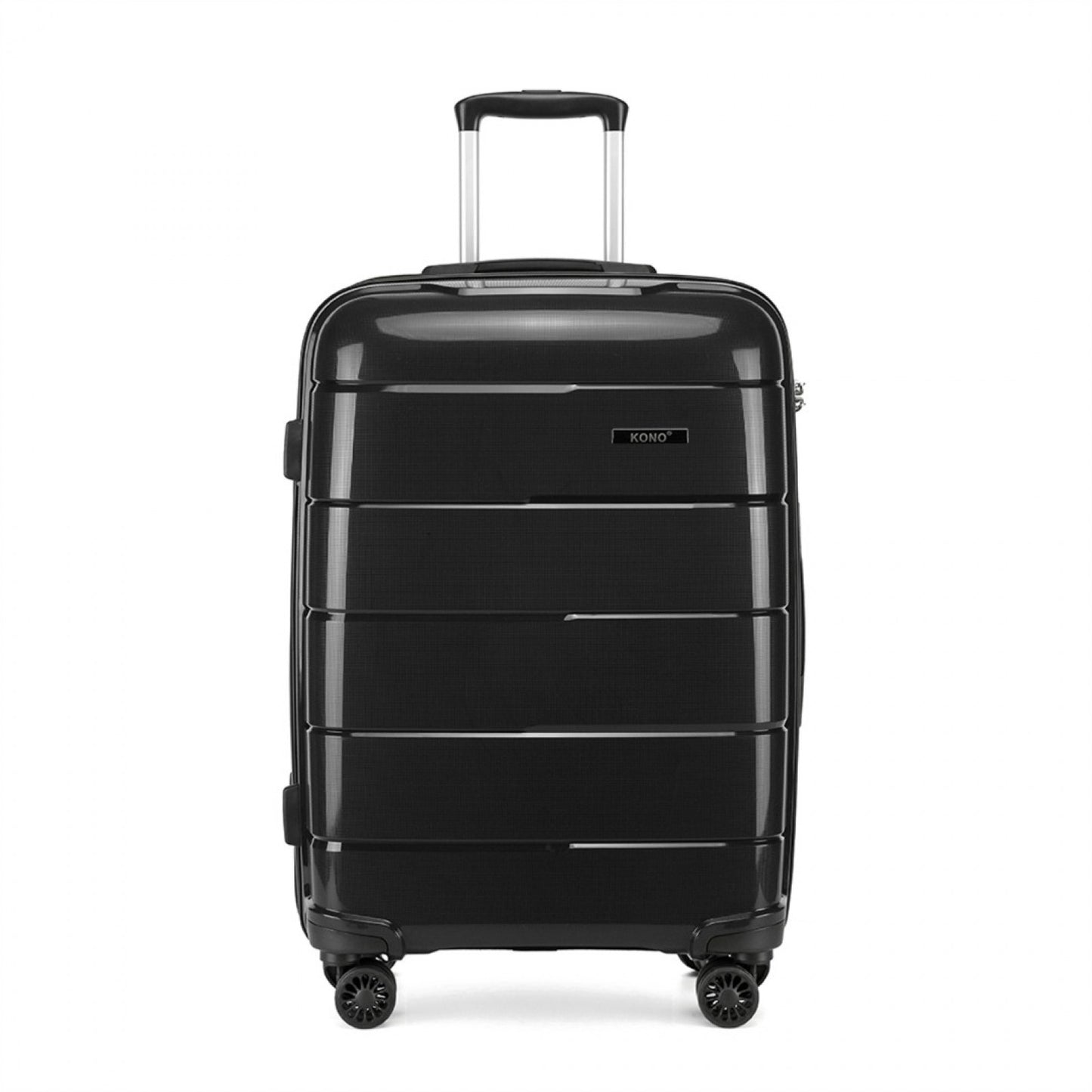 Kono Hard Shell PP Suitcase (K1997L) - Black
