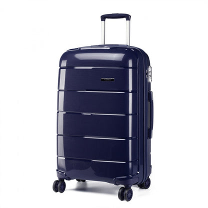 Kono Hard Shell PP Suitcase (K1997L) - Navy