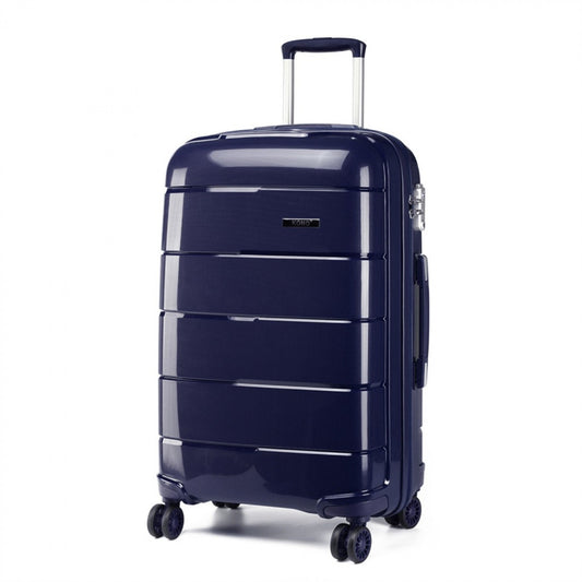 Kono Hard Shell PP Suitcase (K1997L) - Navy