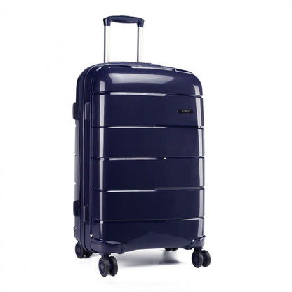 Kono Hard Shell PP Suitcase (K1997L) - Navy