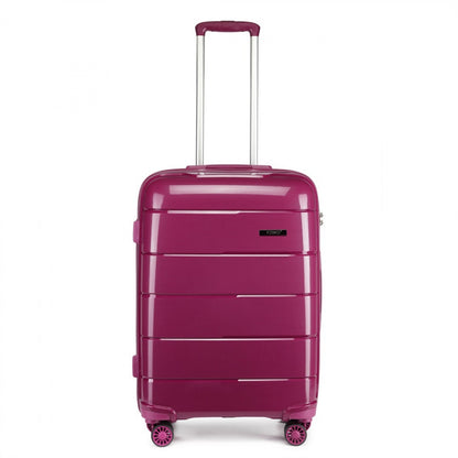 Kono Hard Shell PP Suitcase (K1997L) - Purple