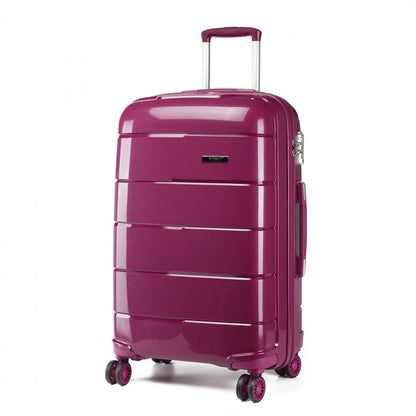 Kono Hard Shell PP Suitcase (K1997L) - Purple