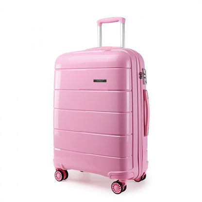 Kono Hard Shell PP Suitcase (K1997L) - Pink
