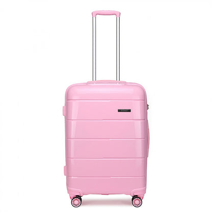 Kono Hard Shell PP Suitcase (K1997L) - Pink