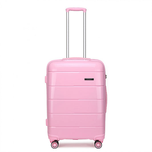 Kono Hard Shell PP Suitcase (K1997L) - Pink