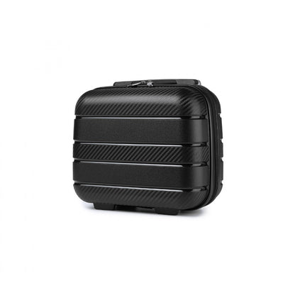 Kono Multi Texture Hard Shell PP Vanity Case Classic Collection (K2091L) - Black