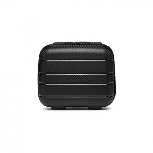 Kono Multi Texture Hard Shell PP Vanity Case Classic Collection (K2091L) - Black