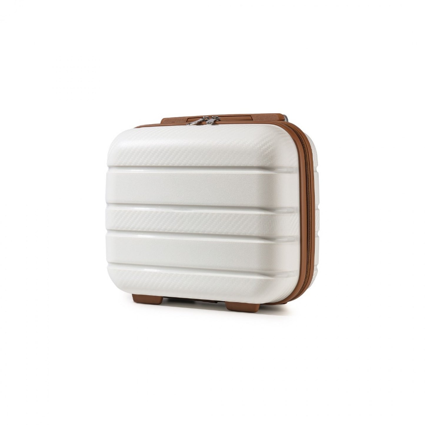 Kono Multi Texture Hard Shell PP Vanity Case Classic Collection (K2091L) - Cream