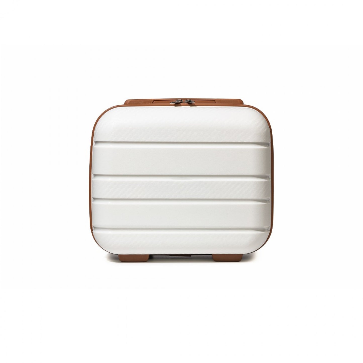 Kono Multi Texture Hard Shell PP Vanity Case Classic Collection (K2091L) - Cream