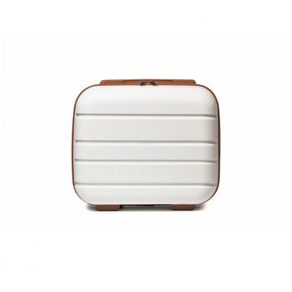 Kono Multi Texture Hard Shell PP Vanity Case Classic Collection (K2091L) - Cream