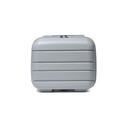 Kono Multi Texture Hard Shell PP Vanity Case Classic Collection (K2091L) - Grey