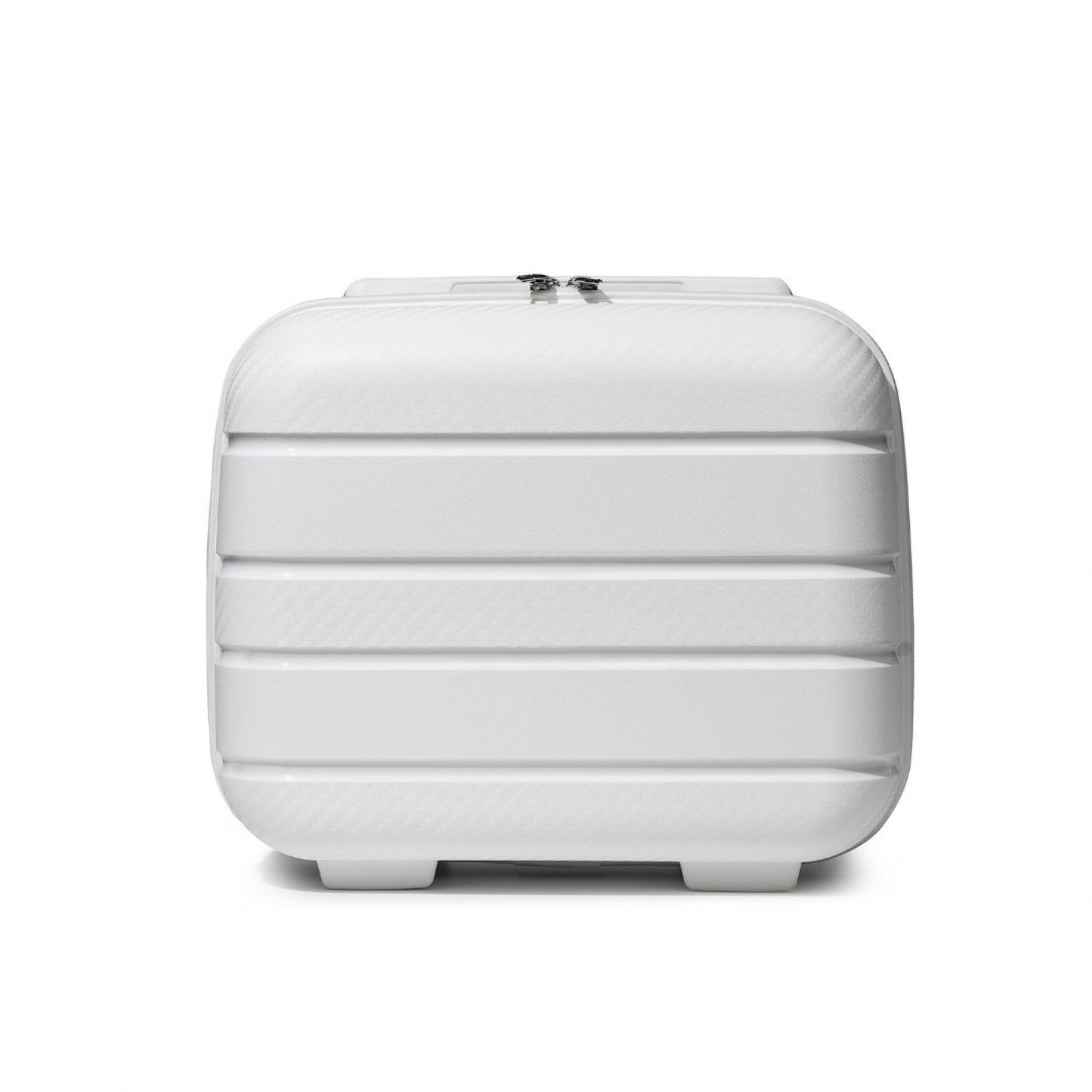 Kono Multi Texture Hard Shell PP Vanity Case Classic Collection (K2091L) - White