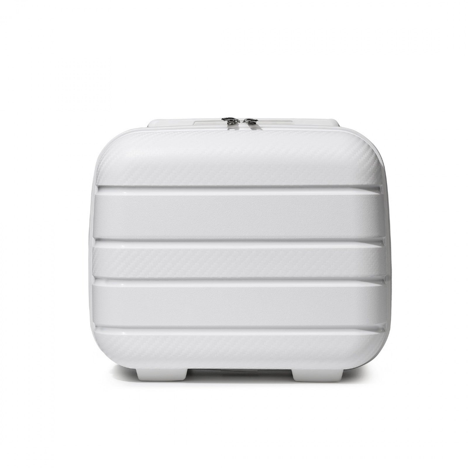 Kono Multi Texture Hard Shell PP Vanity Case Classic Collection (K2091L) - White