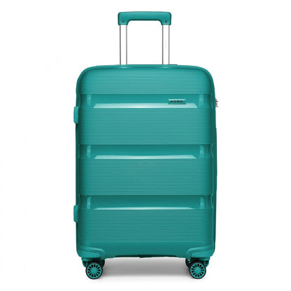 Kono Bright Hard Shell PP Suitcase In (K2092L) - Blue/Green