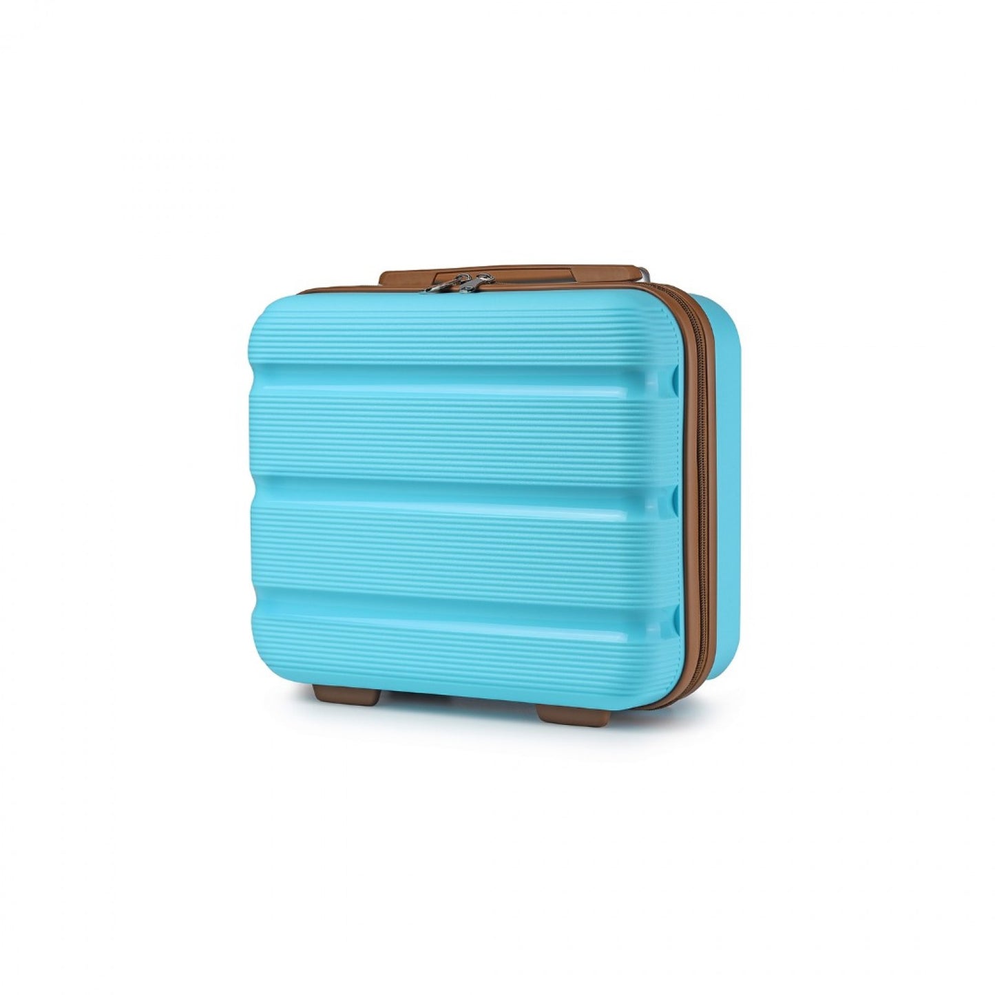Kono Bright Hard Shell PP Vanity Case (K2092L) - Blue & Brown