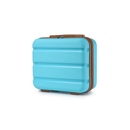Kono Bright Hard Shell PP Vanity Case (K2092L) - Blue & Brown